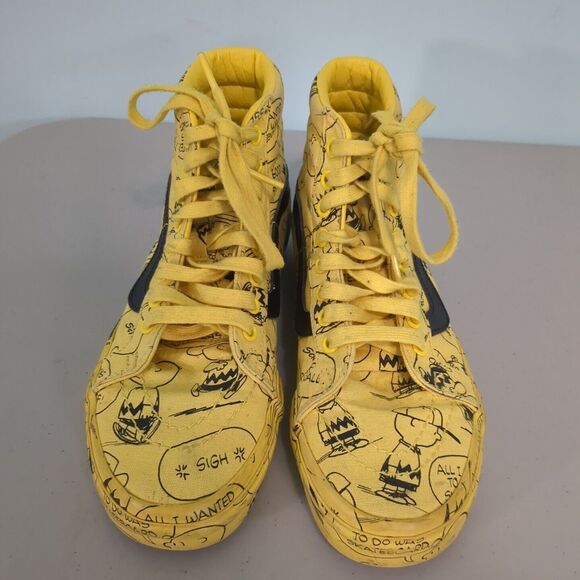 Vans X Peanuts Sk8-Hi 'Charlie Brown Maize' Yellow high top snoop… - Picture 2 of 5